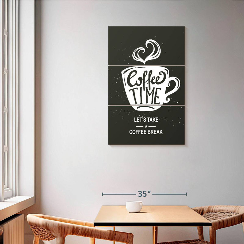 Let's Take A Coffee Break, 57" H x 36" W