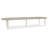 Maple Oval Metal Base Dining Table