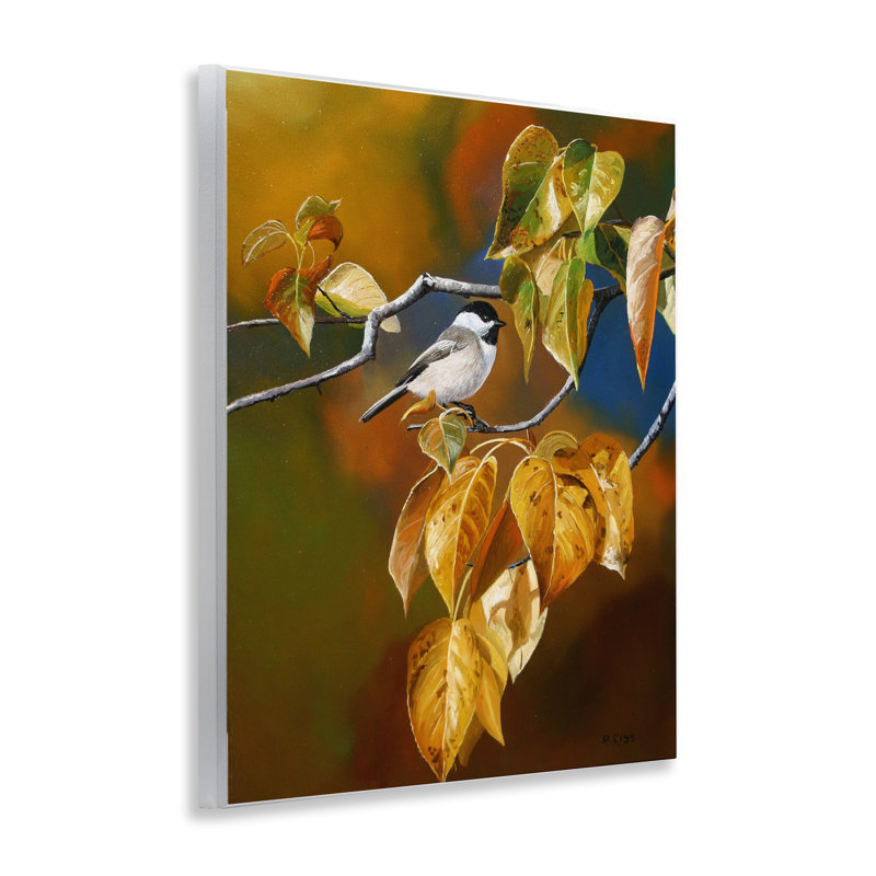 Art mural "Chickadee on Branch" par Andrew Kiss
