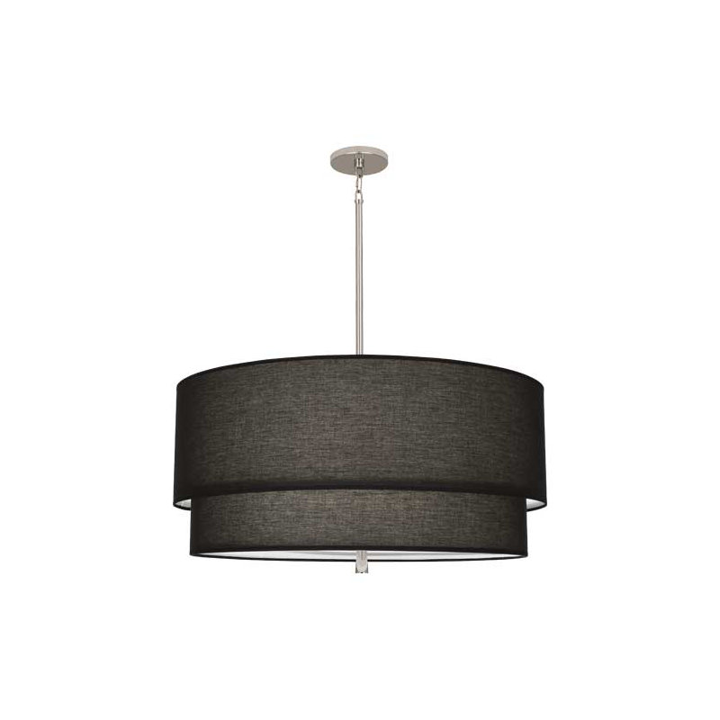 Decker 3 - Light Chandelier, Polished Nickel, Raven Black
