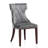 Reine Traditional Velvet Upholstered Beech Wood Side Chair in Gray-1152317895