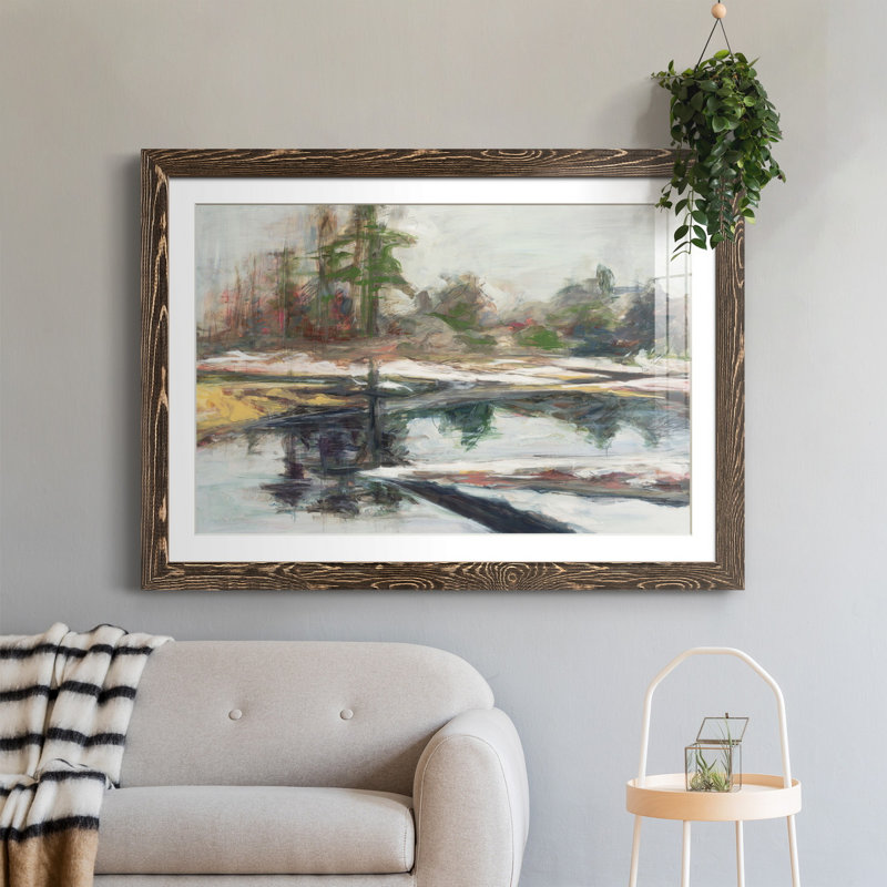 «Quiet Reflection», reproduction sur toile encadrée, H 31 po x l 44 po x P 1 po, Cadre noyer