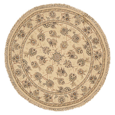 Hand Knotted Area Rug in Ivory