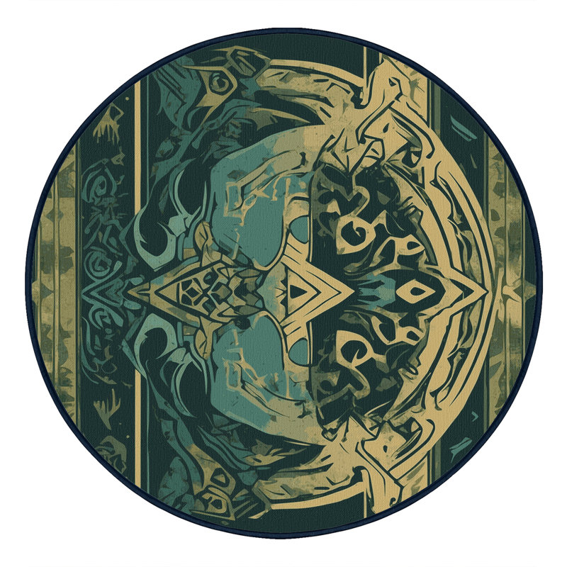 Celestial Map Rug, Round 5'