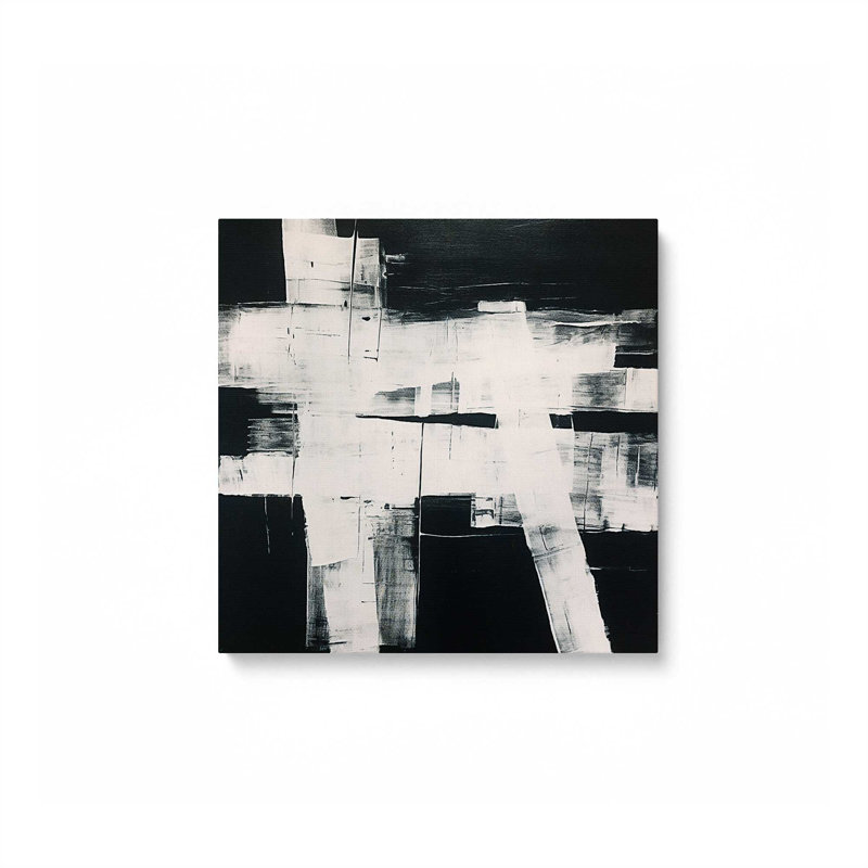 Eclipsed Onyx Tangle II Canvas Print, Wrapped Canvas, 12" H x 12" W x 1.25" D