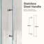 Porte de douche coulissante simple sans cadre - verre trempé transparent de 5/16 po (8 mm), conception à dérivation-135113904