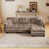 Light coffee Chenille