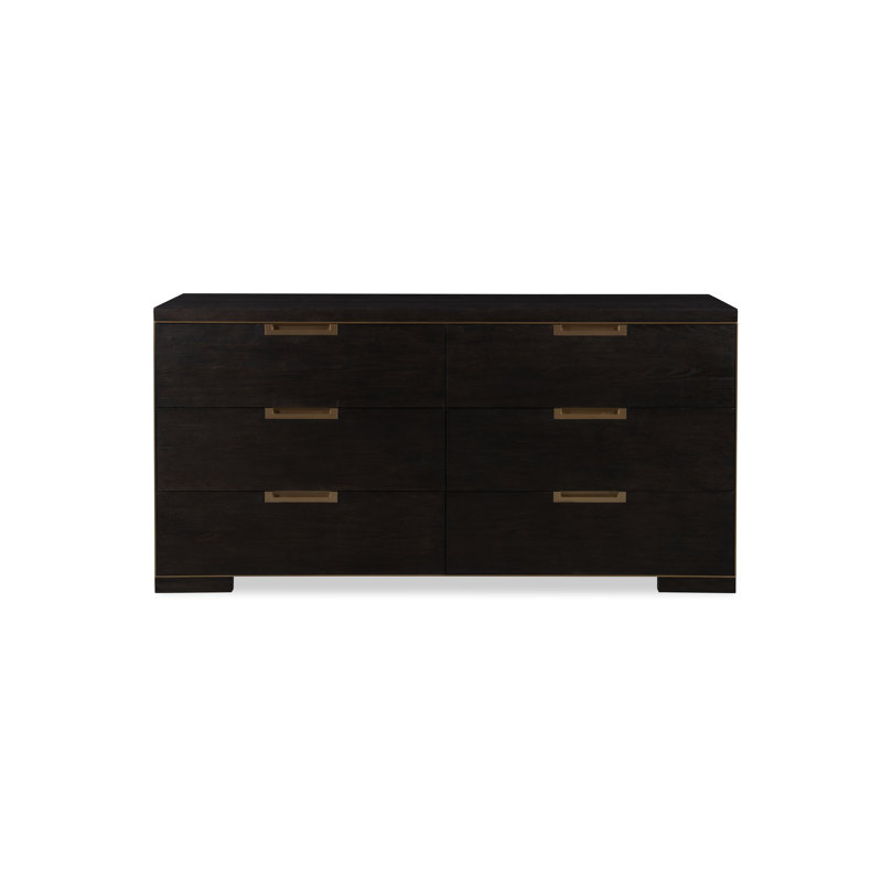 Cadence 6 - Drawer Solid Wood Dresser, Mocha