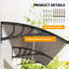Dongguan Xiyite Trading Co., Ltd. 75 cm W x 195 cm D Polycarbonate Door / Window Awning