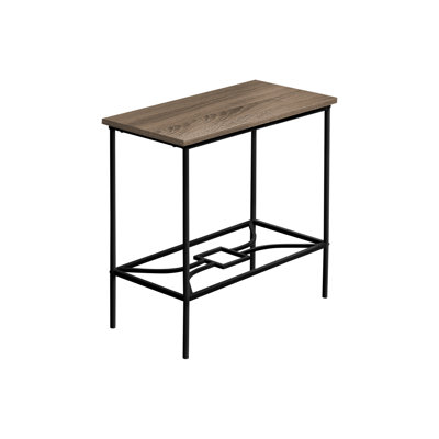 Camara Accent Table, Side, End, Narrow, Small, 2 Tier, Living Room, Bedroom, Metal, Laminate