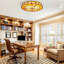 Sandston 16" 3-Light Dimmable Tiffany Stained Glass Flush Mount Ceiling Light