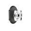 Passage Windsor Crystal Knob with # 8 Rose-1315275807