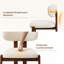 Upholstered Solid Wood Dining Chair with Ergonomic Padded Backrest-694277630