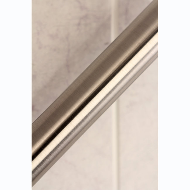 Tringle à rideau de douche réglable en laiton Edenscape Kingston de 60 à 72 pouces Kingston, Nickel brossé