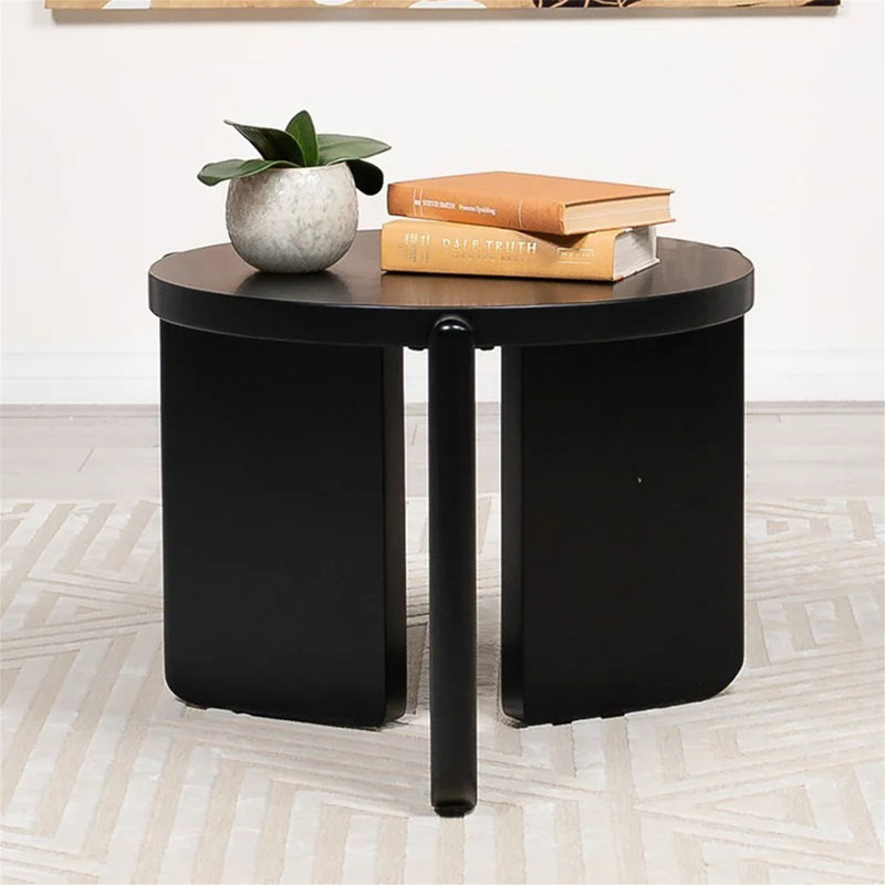 Round Wooden End Table (Only Including Table)