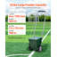 Marqueur Dry Line, 2 roues, 2 ou 4 lignes, Chalker Field Dry Line, marqueur de ligne réglable, avec poignée de réglage en caoutchouc, grande capacité de poudre de 25 lb, pour baseball et balle de Softball, vert