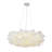 1-Light White And Black Acrylic LED Cloud Chandelier With A White Hardware-1288456736