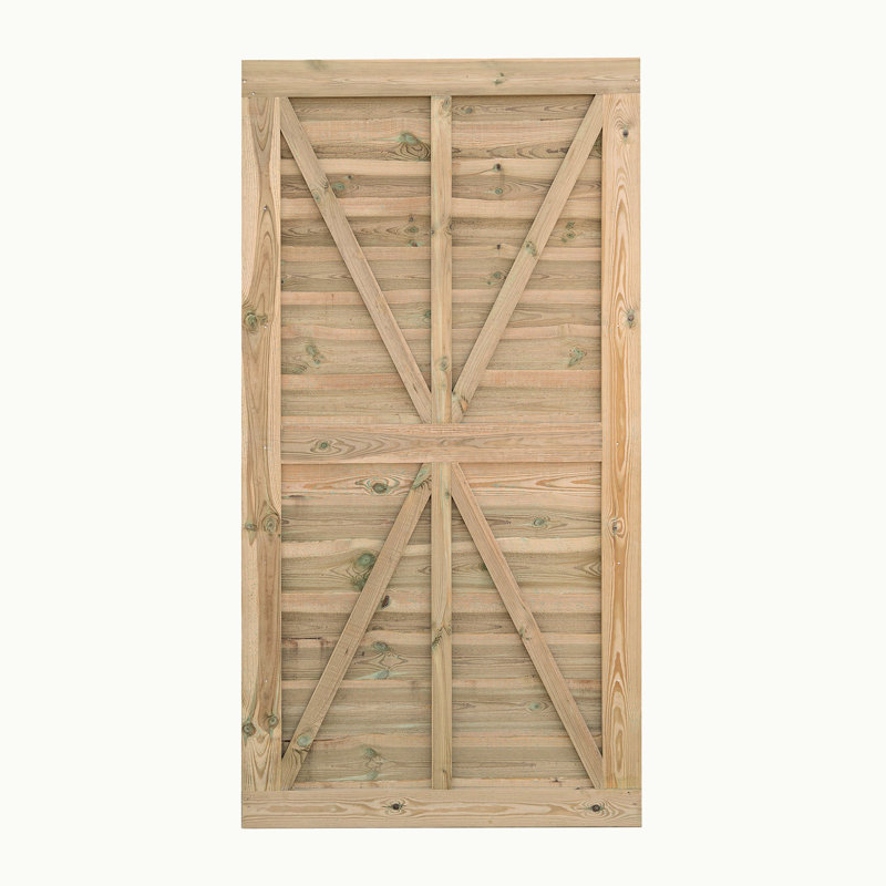 Grange Superior Lap 1.8 m Green Wooden Gate