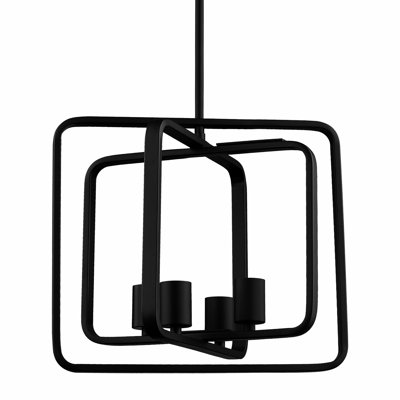 Lustre noir 36 pouces
