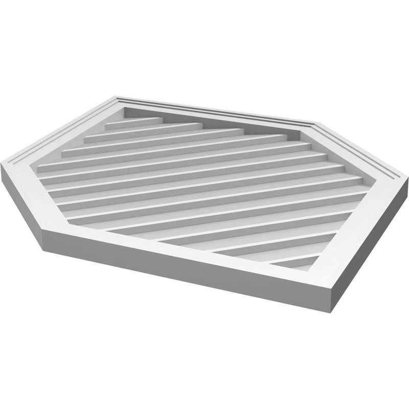 Ventilé vertical à pignon vertical 13/12 po, H 1,5 po x l 26 po x L 42 po