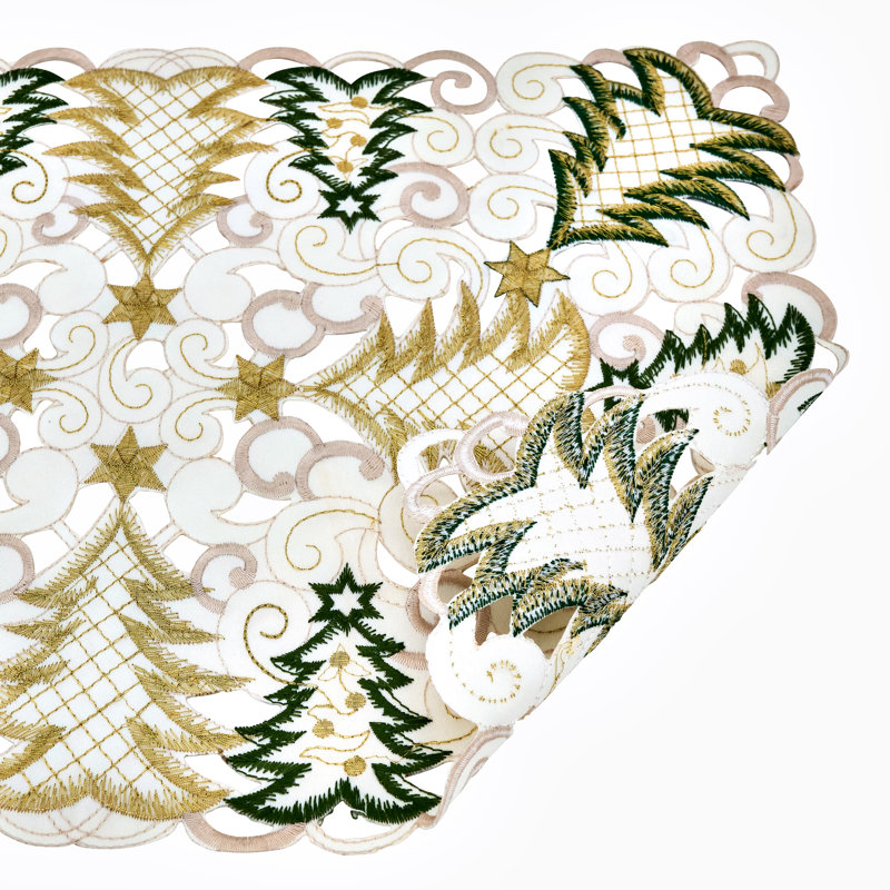 Récapitulatif 20" christmas tree nappe Rameriz, Blanc