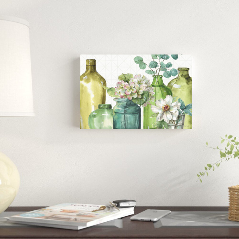 «Mixed Greens XLIX» par Lisa Audit, reproduction d'art sur toile tendue, H 8 po x l 12 po