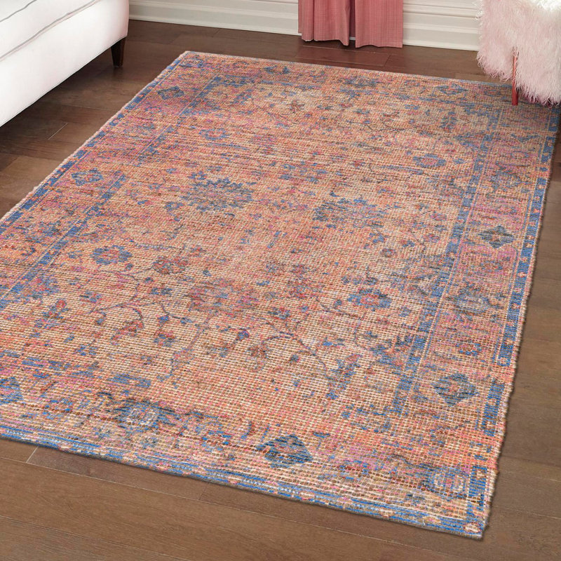 Tapis Watkin - pêche rose, Rectangle 9 pi x 12 pi