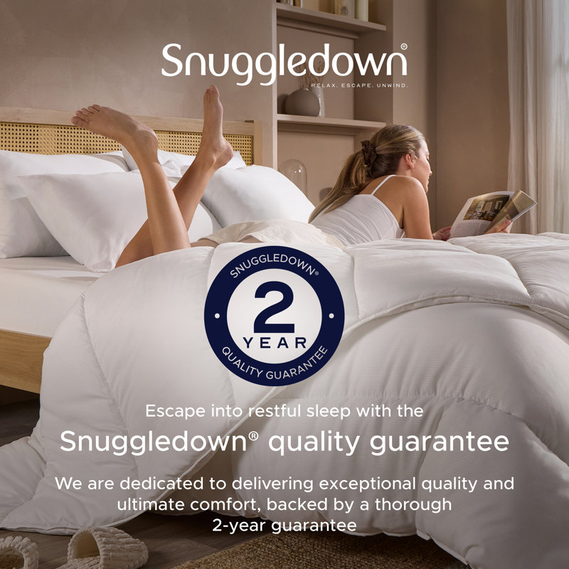 Snuggledown Scandinavian Hollowfibre 4.5 Tog Summer Duvet, Single