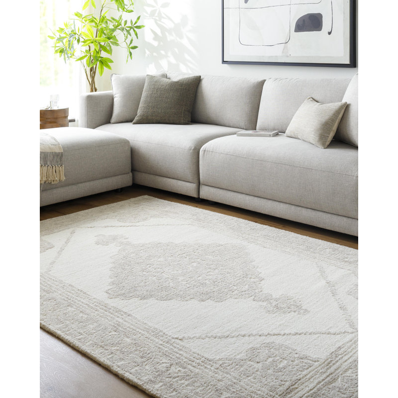 Tapis traditionnel touffeté à la main Buckholts, Tapis de couloir 2 pi 6 po x 8 pi
