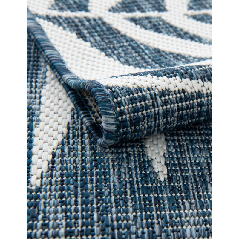 Lorewood Floral Indoor / Outdoor Rug, Rectangle 6'1" x 9'