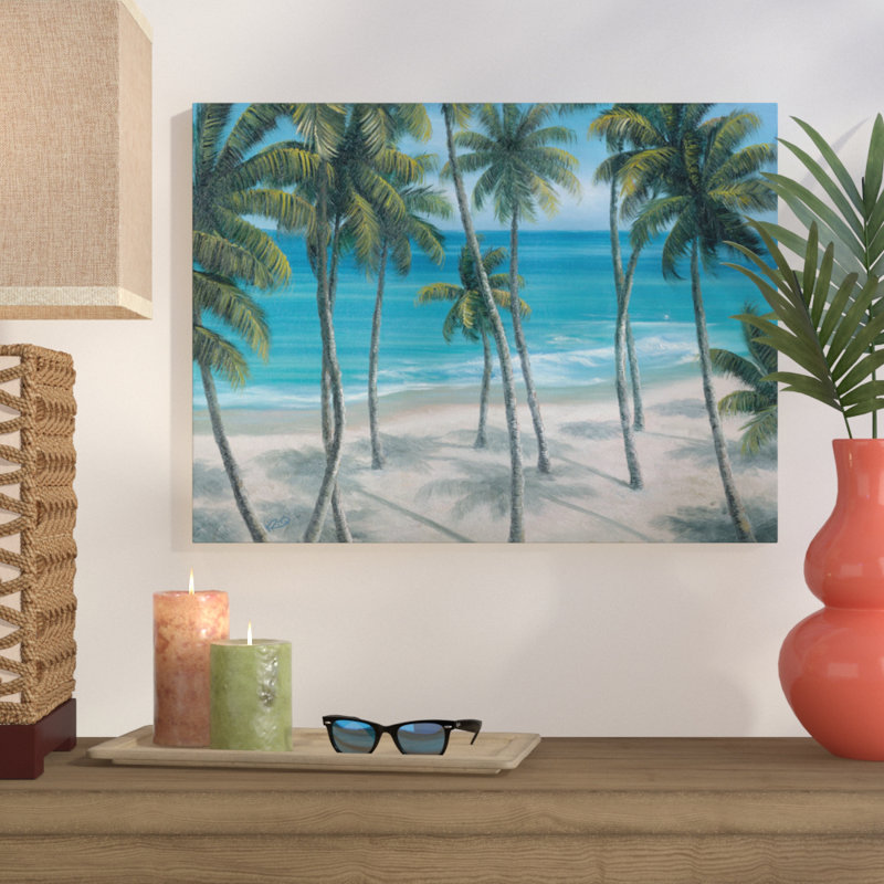 'Leisureville' Painting Print on Wrapped Canvas, 35" H x 47" W x 2" D