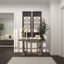 Console en bois brun clair avec détails vieillis Bavory 52 po x 18 po x 30 po