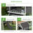 137" Chicken Coop For 8-10 Chickens, Large Chicken House, Wooden Poultry Hen Cage With Nesting Box And Run For Backyard, Gray