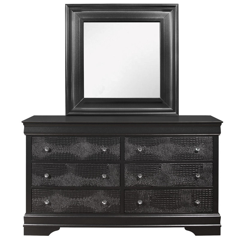 Commode grise métallique Shaker, Gris métallisé