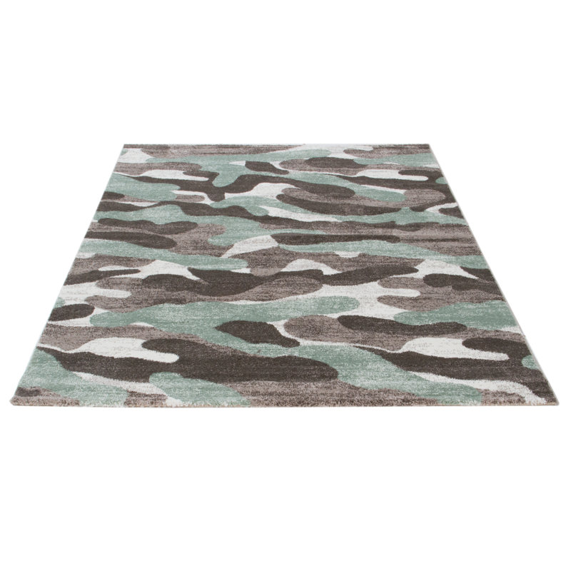 Giasa Machine Woven Grey Rug, Rectangle 120 x 170cm