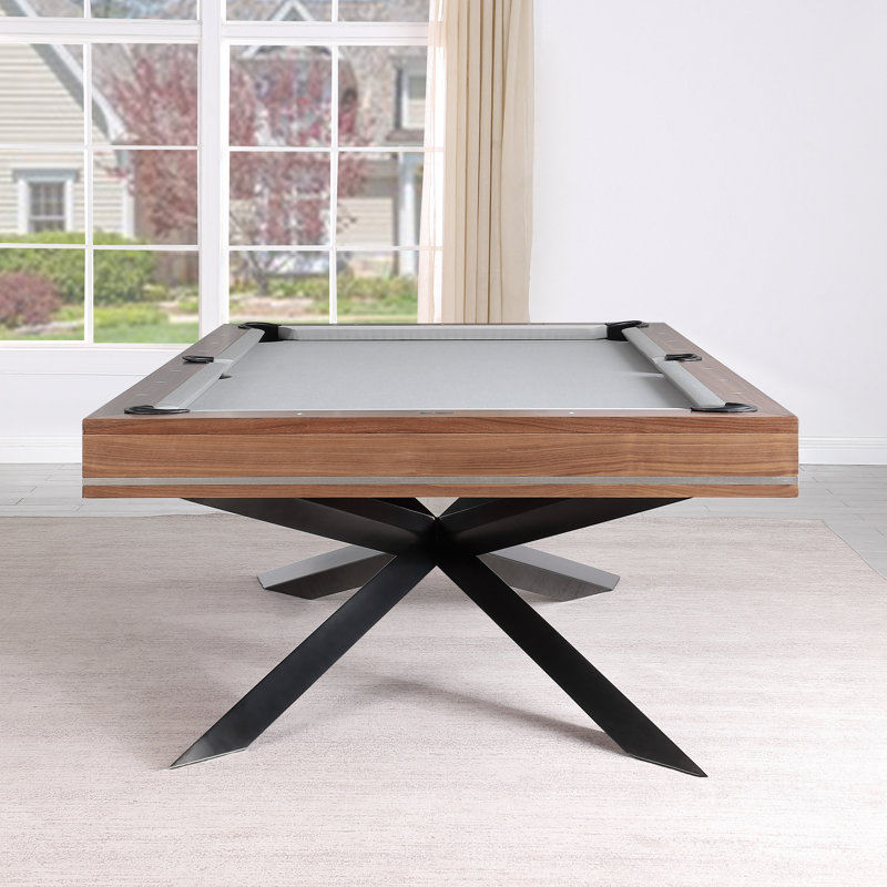 Playcraft Astral 8' Slate Pool Table with Professional Installation Included, Charcoal, Yes