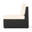 Extérieur modulaire d'extérieur 8 - Chic. Comprend 2 fauteuils droit et gauche, 1 fauteuil d'angle sans accoudoirs et une table basse. Coussins. Fabrication en fer. Aucun assemblage requis avec les coussins d'eau pour se prélasser. A