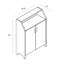 Armoire à chaussures moderne avec rangement à 4 portes et 4 tablettes modernes - 79,32 lb