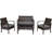 Valerian 4 - Person Patio Conversation Set with Cushions-1828240557