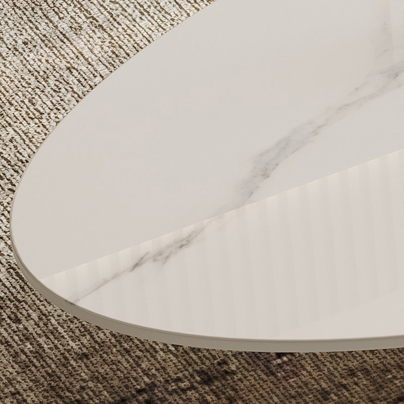 Table moderne moderne simple à vent crème, 15.74" H x 47.24" W x 27.55" D	