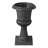 Plastic Urn Planters 9.84 x 16.54 Inch Black Floral Pedestal Flower Pots-878042230-878042231