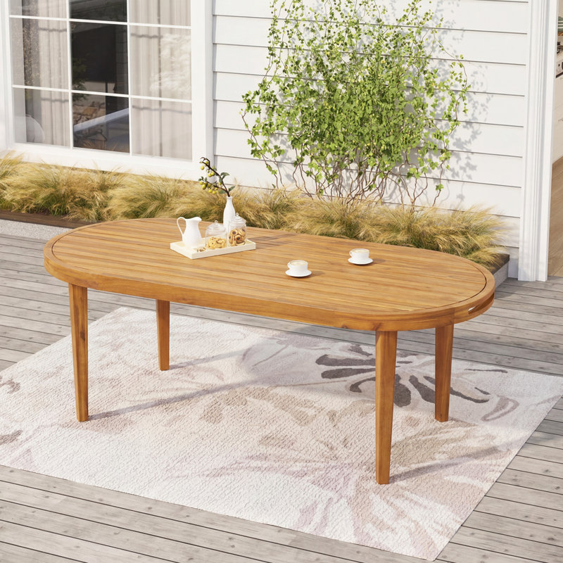 Table de salle à manger 70 po, Teak
