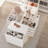 16-Drawer Chest With Graceful Design And Tempered Glass Top