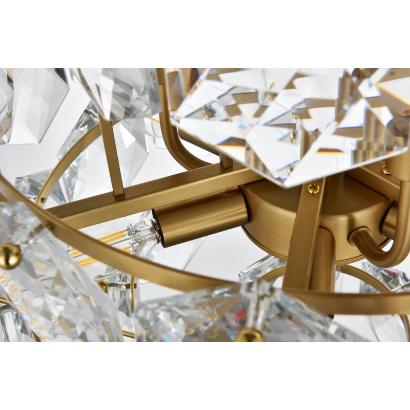 Cinda 20 inch Chandelier , Satin Gold
