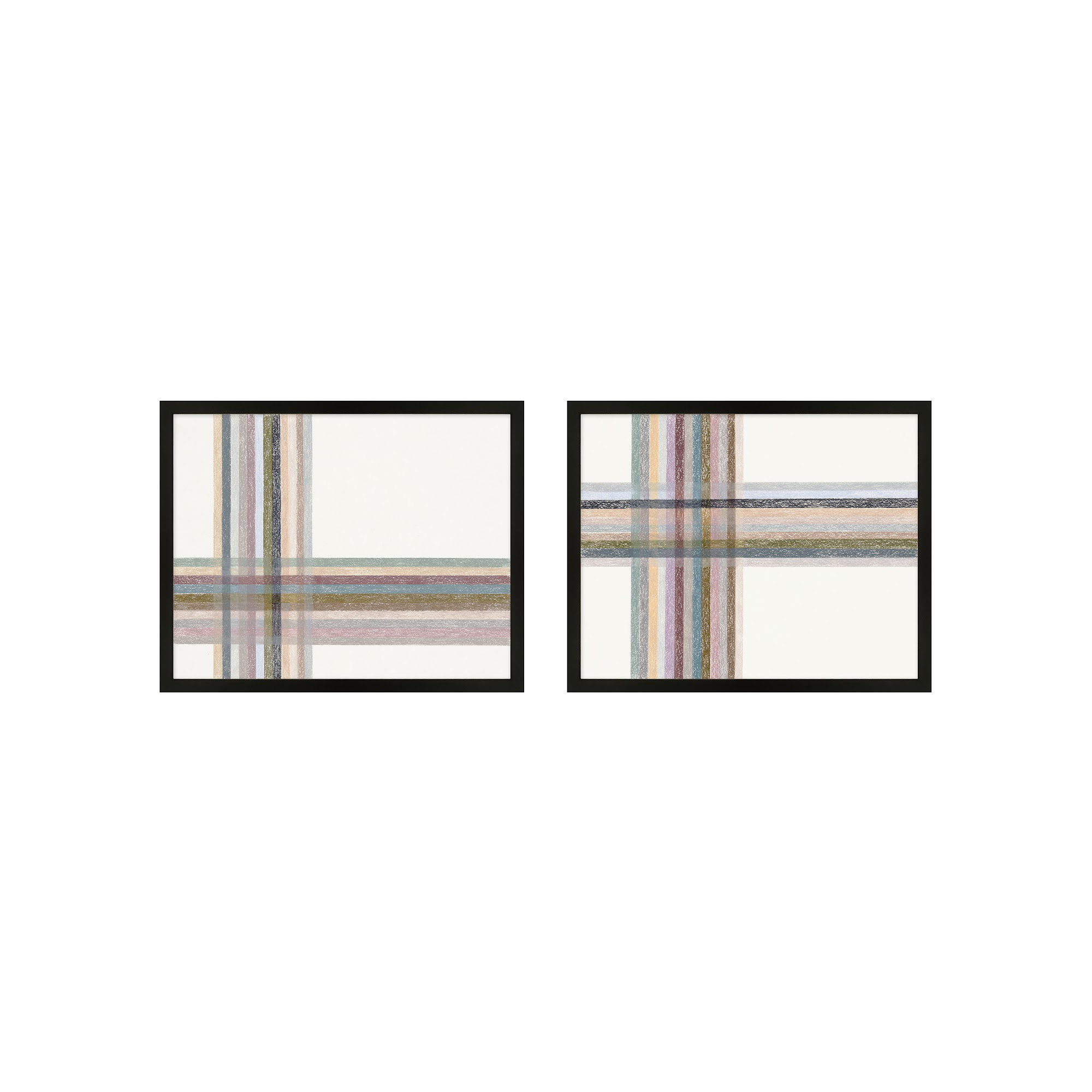Lagos Untitled: Intersections, Horizontal by Beth James - Framed Wall Art, 25" W x 20" H, Black Framed