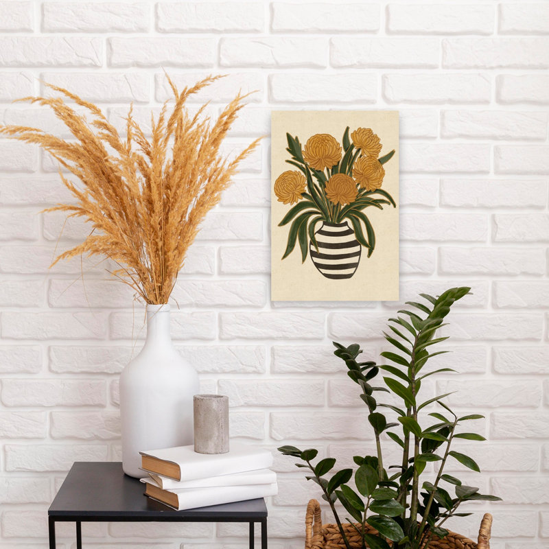 Reproduction d'art mural paysage floral, 18" H x 12" W