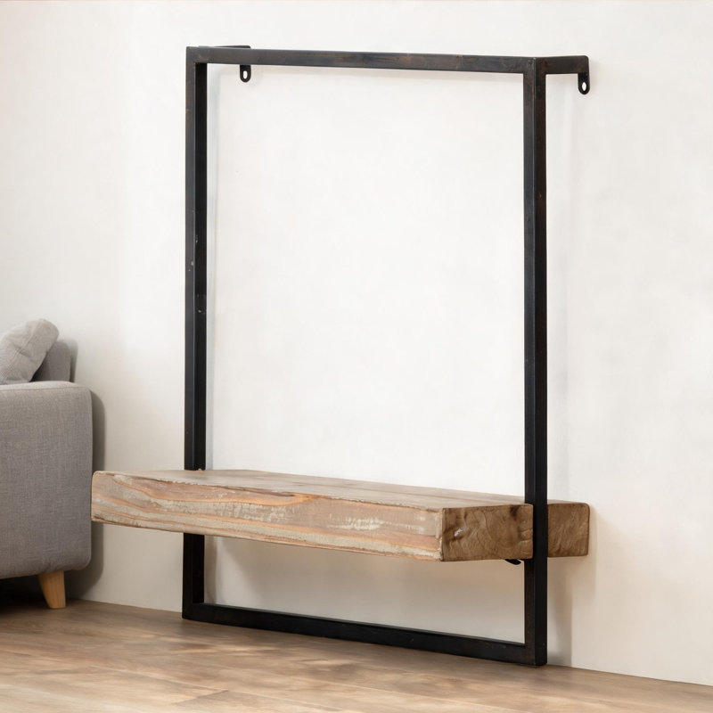 Étagère murale de rangement à 2 niveaux 15,7 x 5,9 x 17,7 pouces