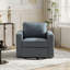 Fauteuil d'appoint pivotant moderne avec rangement de 33,5 po de largeur-1987481173
