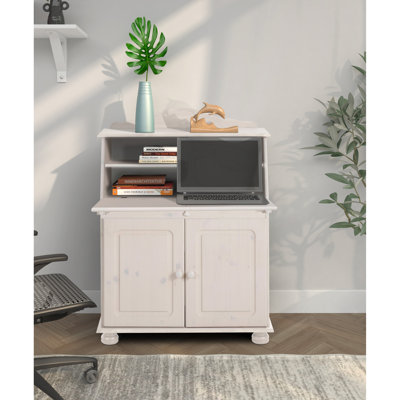 Piechota Metal Base Secretary Desk