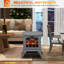 Foyers à effet de flamme et accessoires en plastique gris 14,8 x 9 x 17,2 po